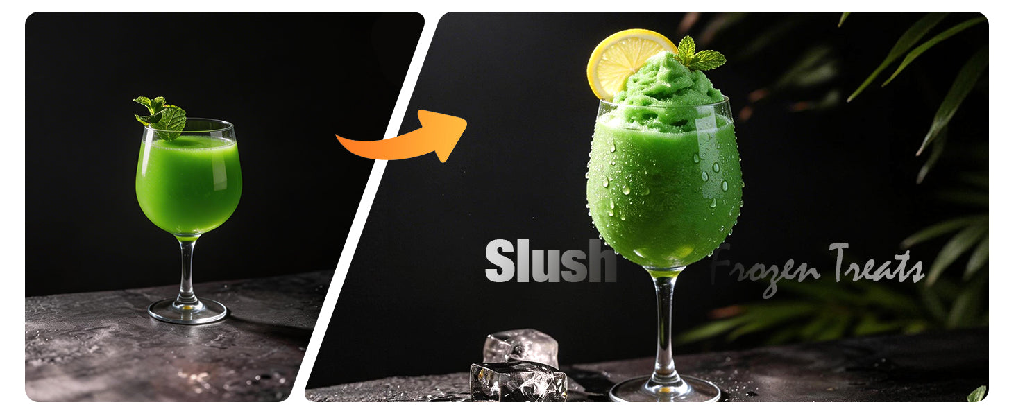 SYINTAO Slushie Machine No Ice Needed, 2-in-1 Frozen Drink & Soft Serve Ice Cream Maker, Self-Chilling Slushy Maker with 5 Presets, LED Display & Auto Clean for Home & Party